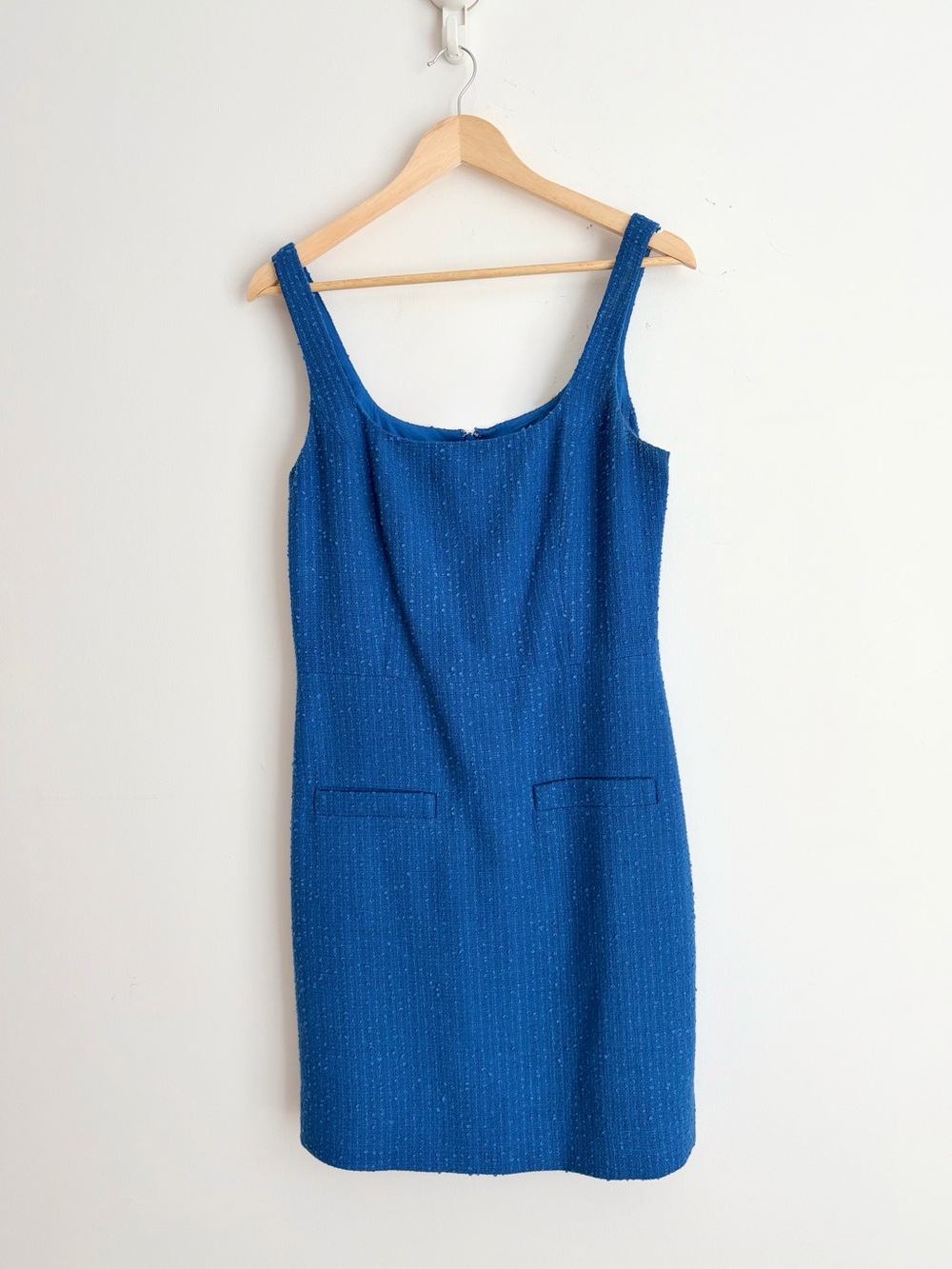 Veronica Beard Sabra Cobalt Cotton Bouclé Tweed Mini Dress 10